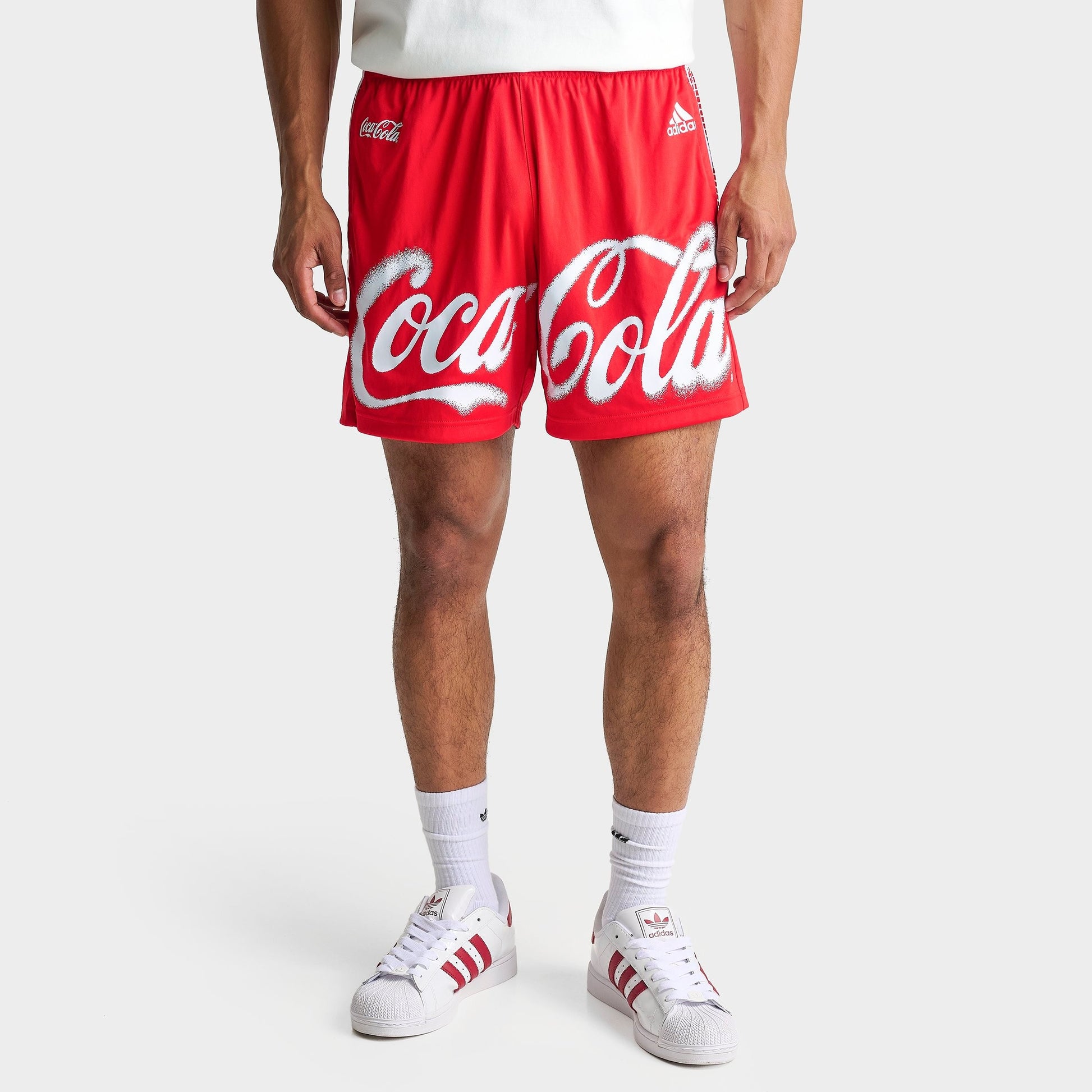 Men's adidas x Coca-Cola Teamgeist Soccer Shorts - Vivid Red
