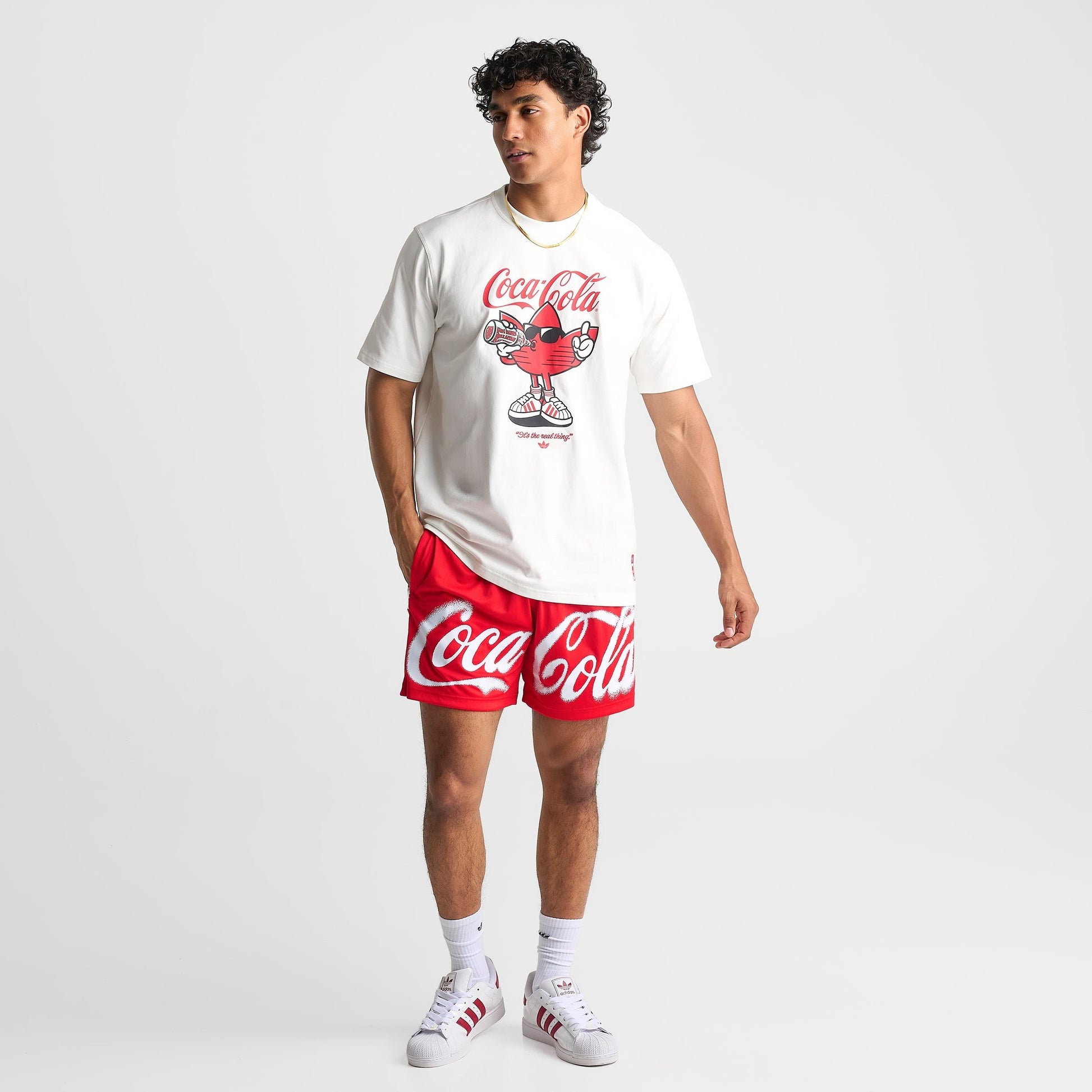Men's adidas x Coca-Cola Teamgeist Soccer Shorts - Vivid Red