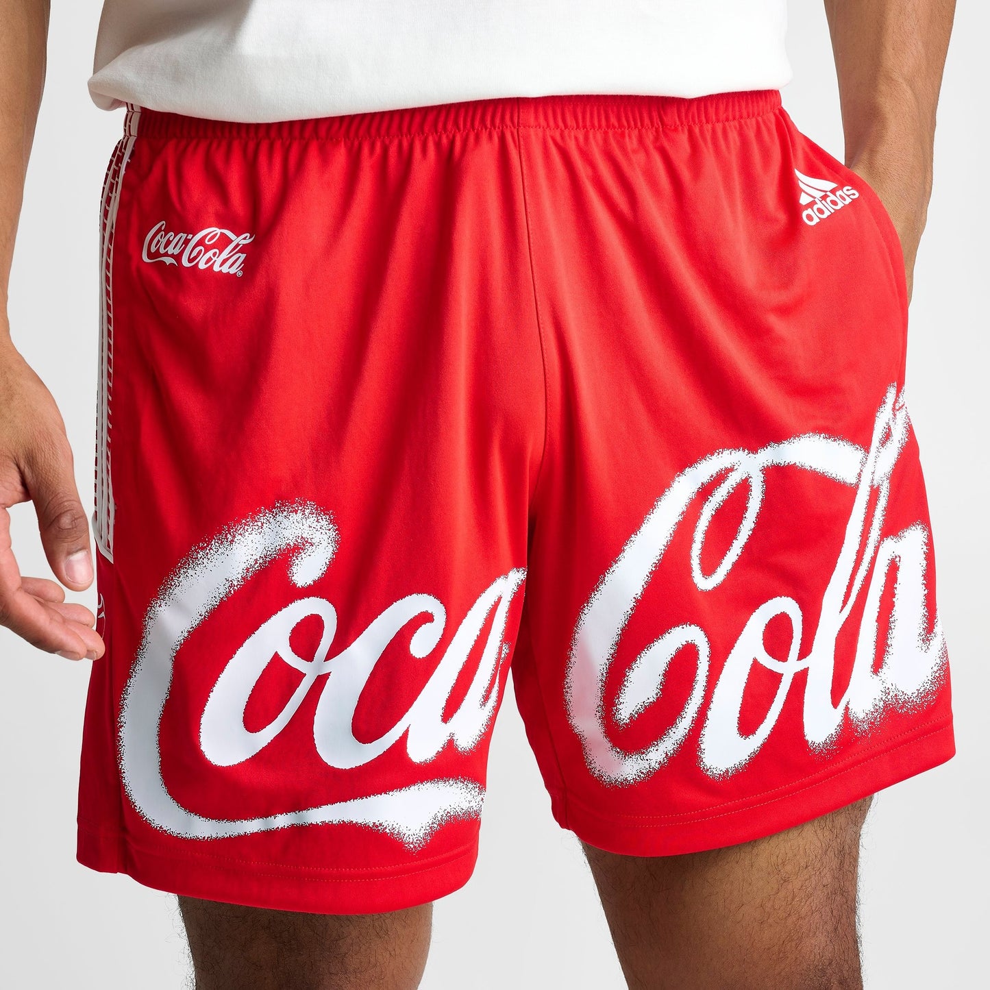 Men's adidas x Coca-Cola Teamgeist Soccer Shorts - Vivid Red