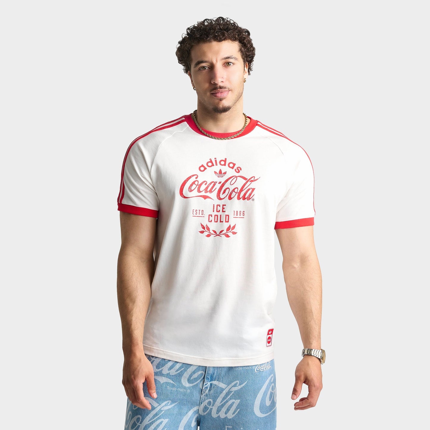 Men's adidas Originals x Coca-Cola Cali T-Shirt - White