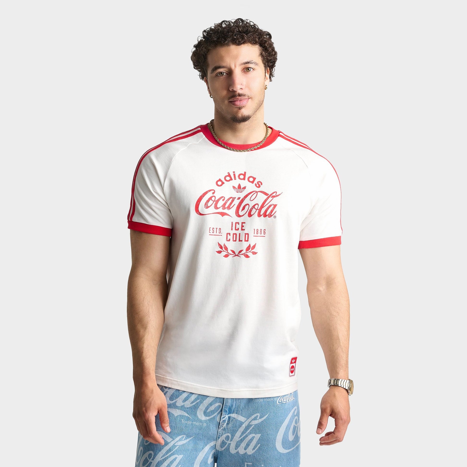 Men's adidas Originals x Coca-Cola Cali T-Shirt - White
