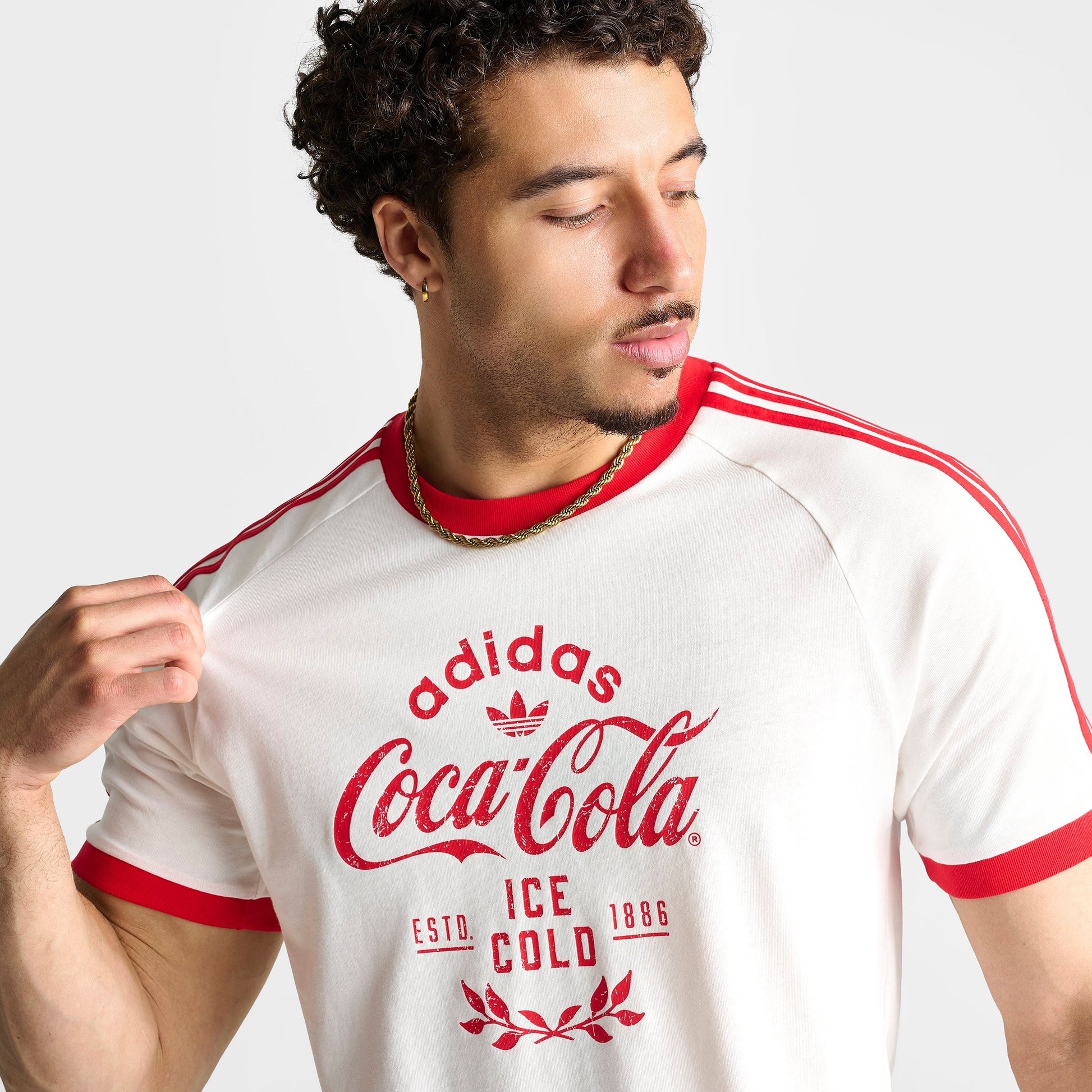 Men's adidas Originals x Coca-Cola Cali T-Shirt - White