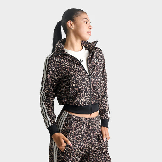 Women's adidas Originals Firebird Leopard Print Track Jacket - Leopard