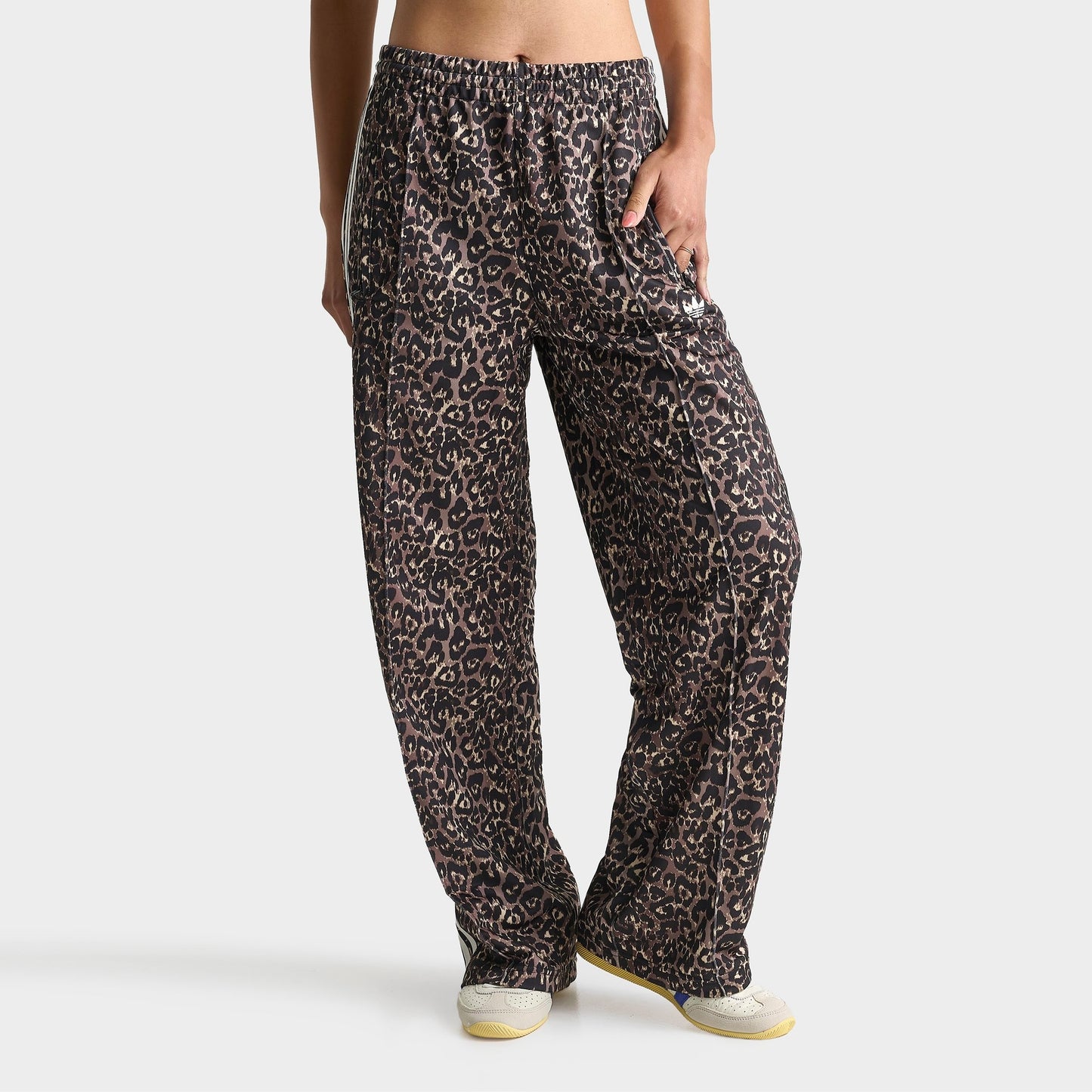 Women's adidas Originals Leopard Firebird Oversized Track Pants - Multicolor
