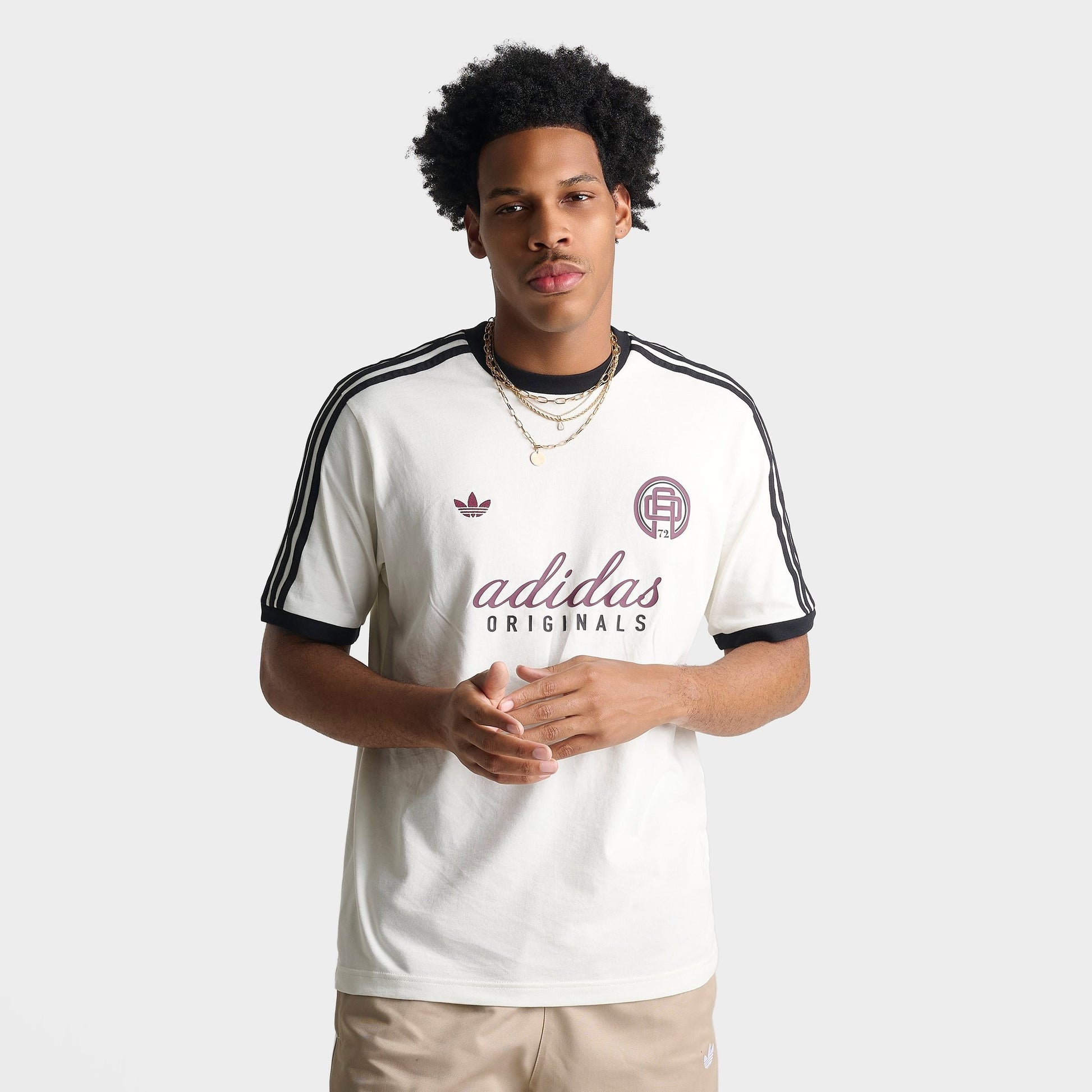 Men's adidas Originals Cali Script T-Shirt - Off White