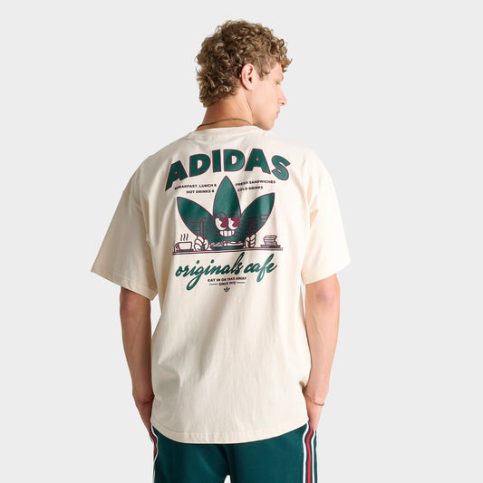 Men's adidas Originals Cafe Graphic T-Shirt - Wonder White