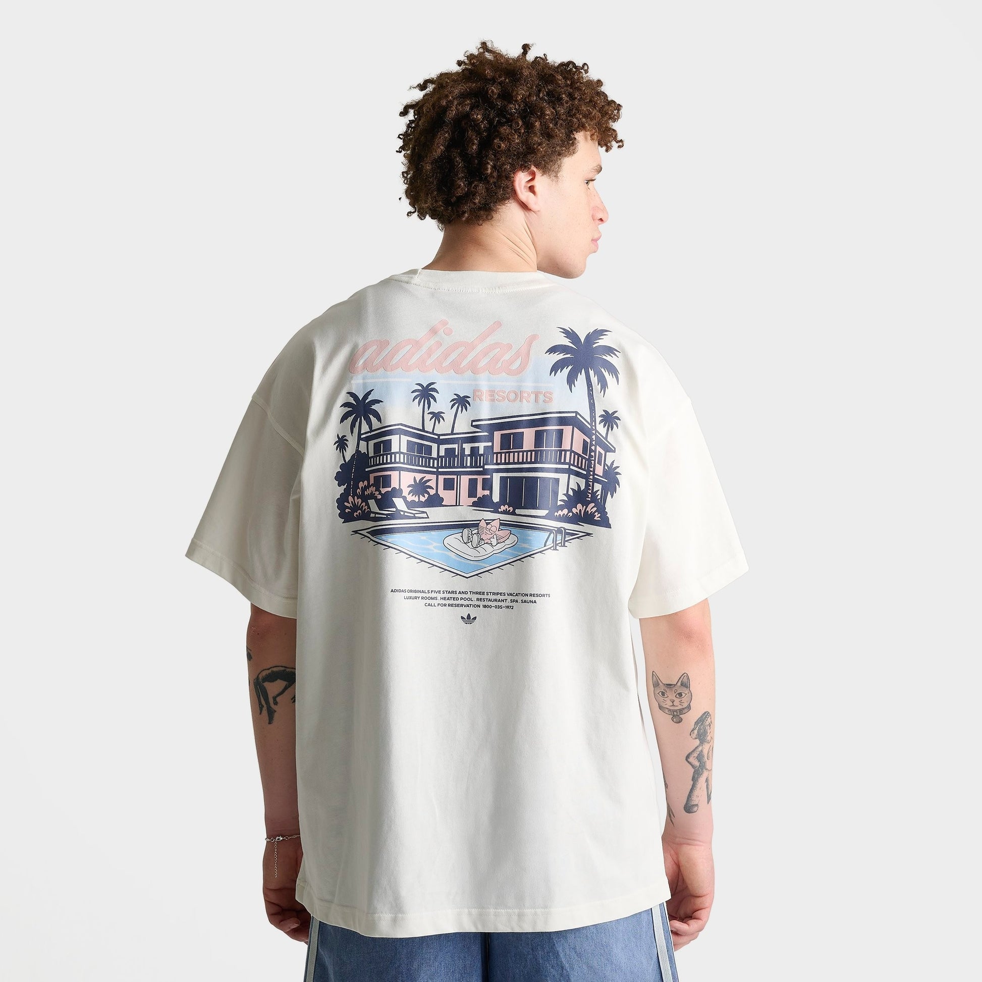 Men's adidas Originals Resort Graphic T-Shirt - Off White