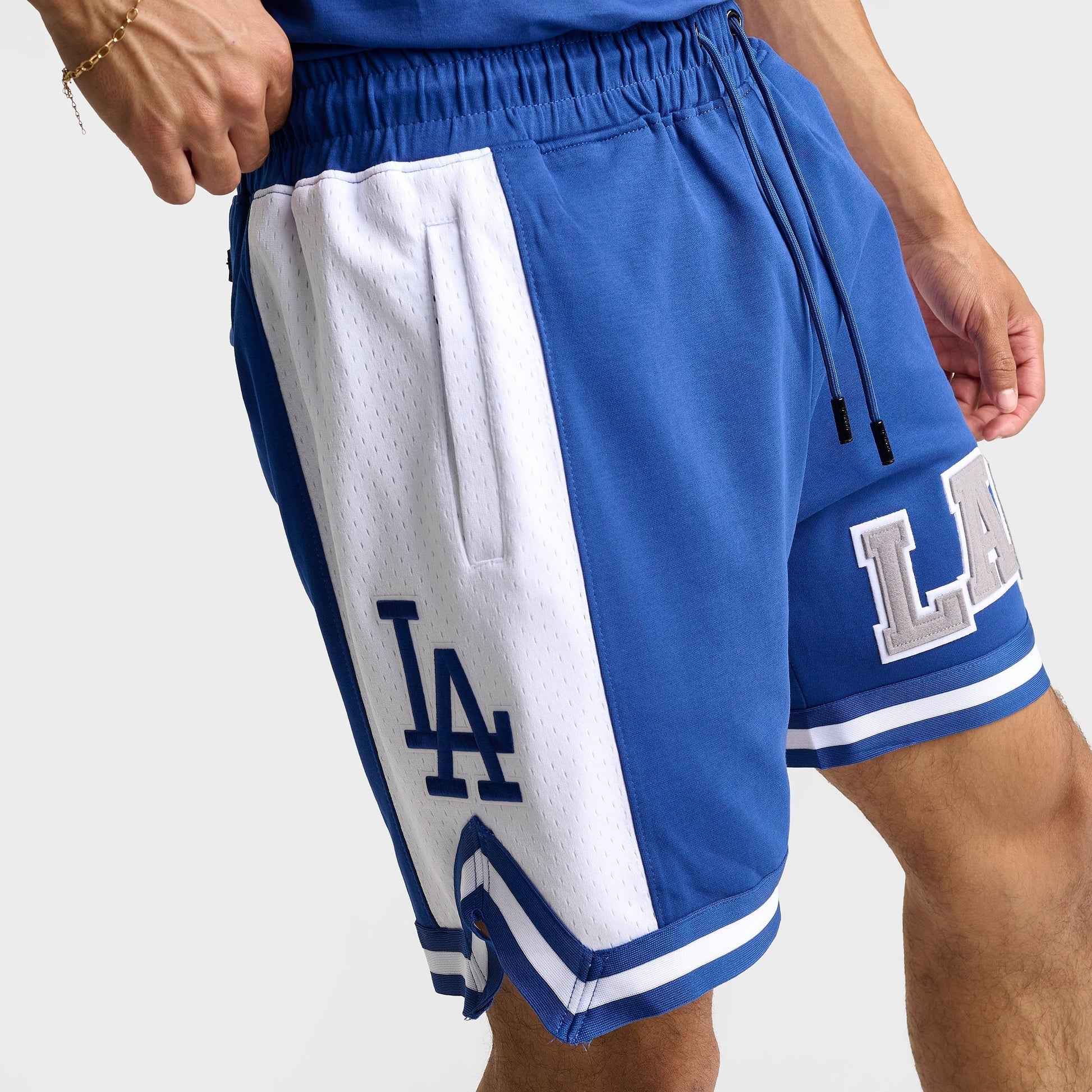 Men's Pro Standard Los Angeles Dodgers MLB Letterman Shorts - Dodger Blue