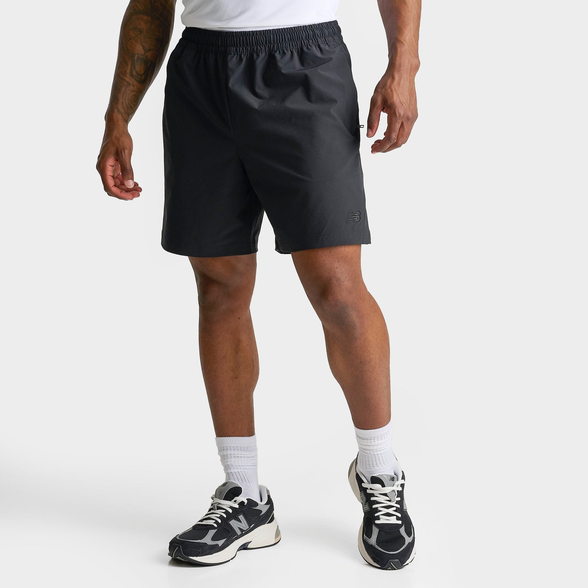 Men's New Balance Athletics 7" Stretch-Woven Shorts - Black