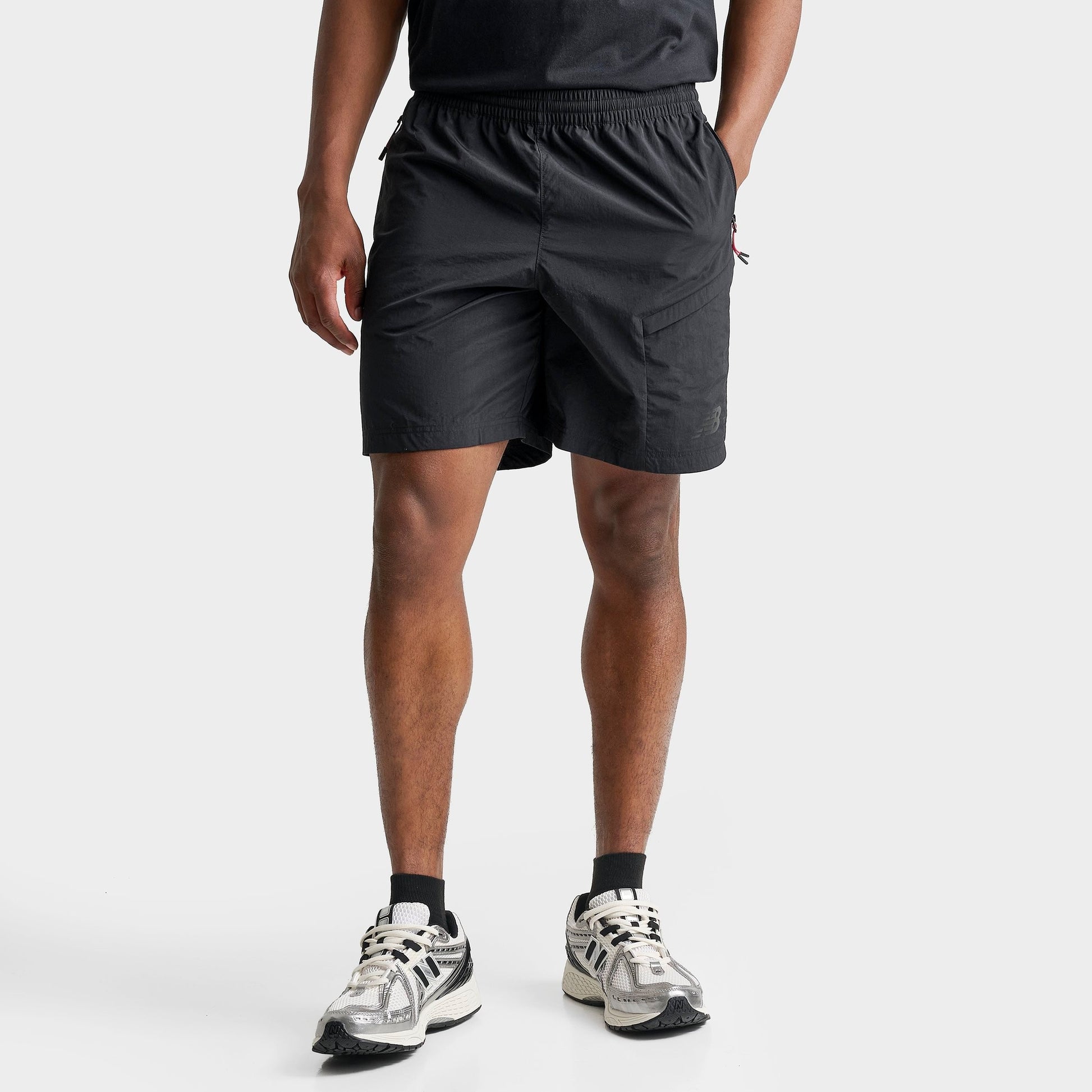 Men's New Balance Vision Woven Shorts - Black/Red