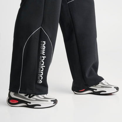 Men's New Balance Trackside Fleece Sweatpants - Black/White