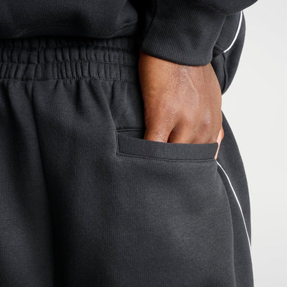 Men's New Balance Trackside Fleece Sweatpants - Black/White