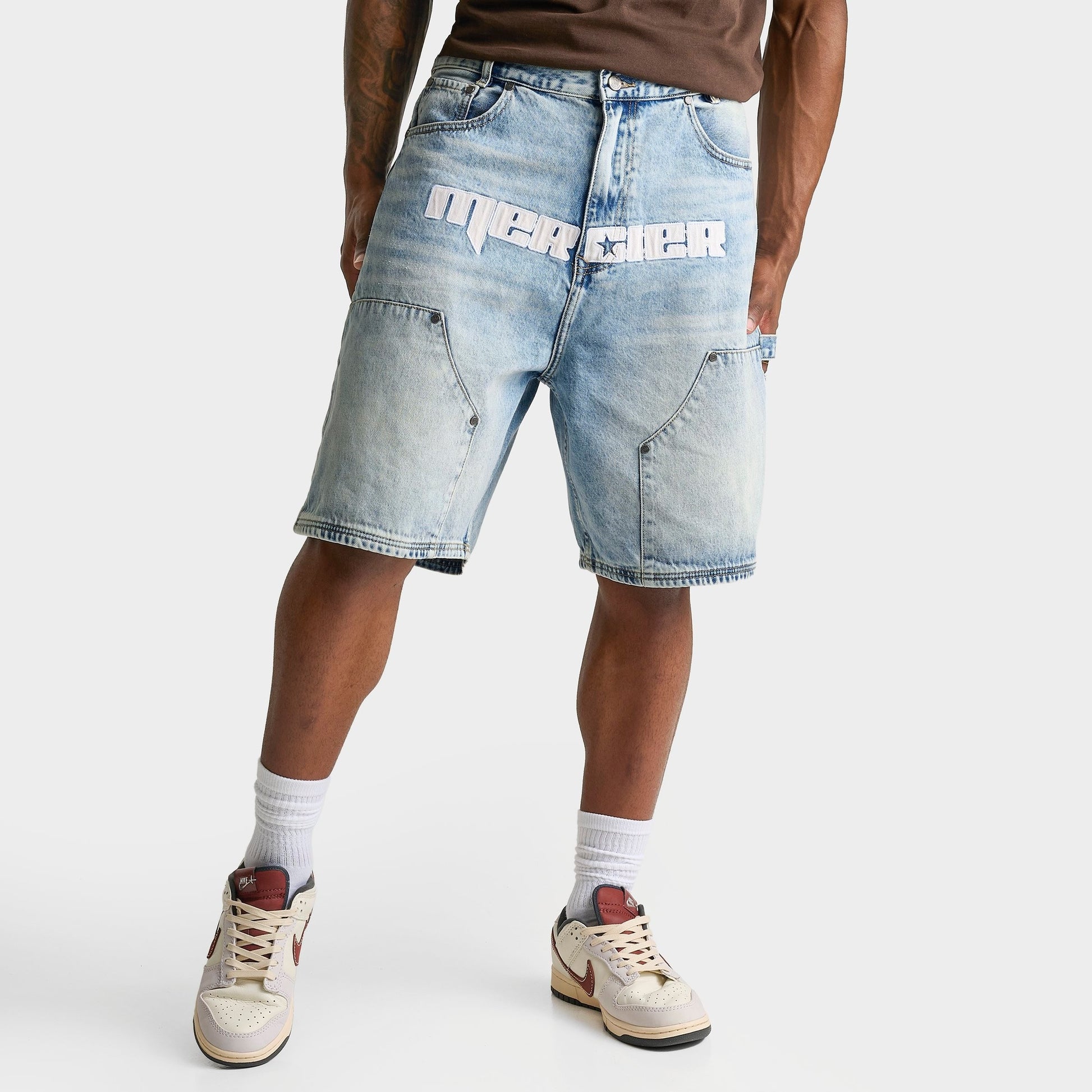 Men's Mercier Carpenter Denim Jean Shorts - Blue Wash