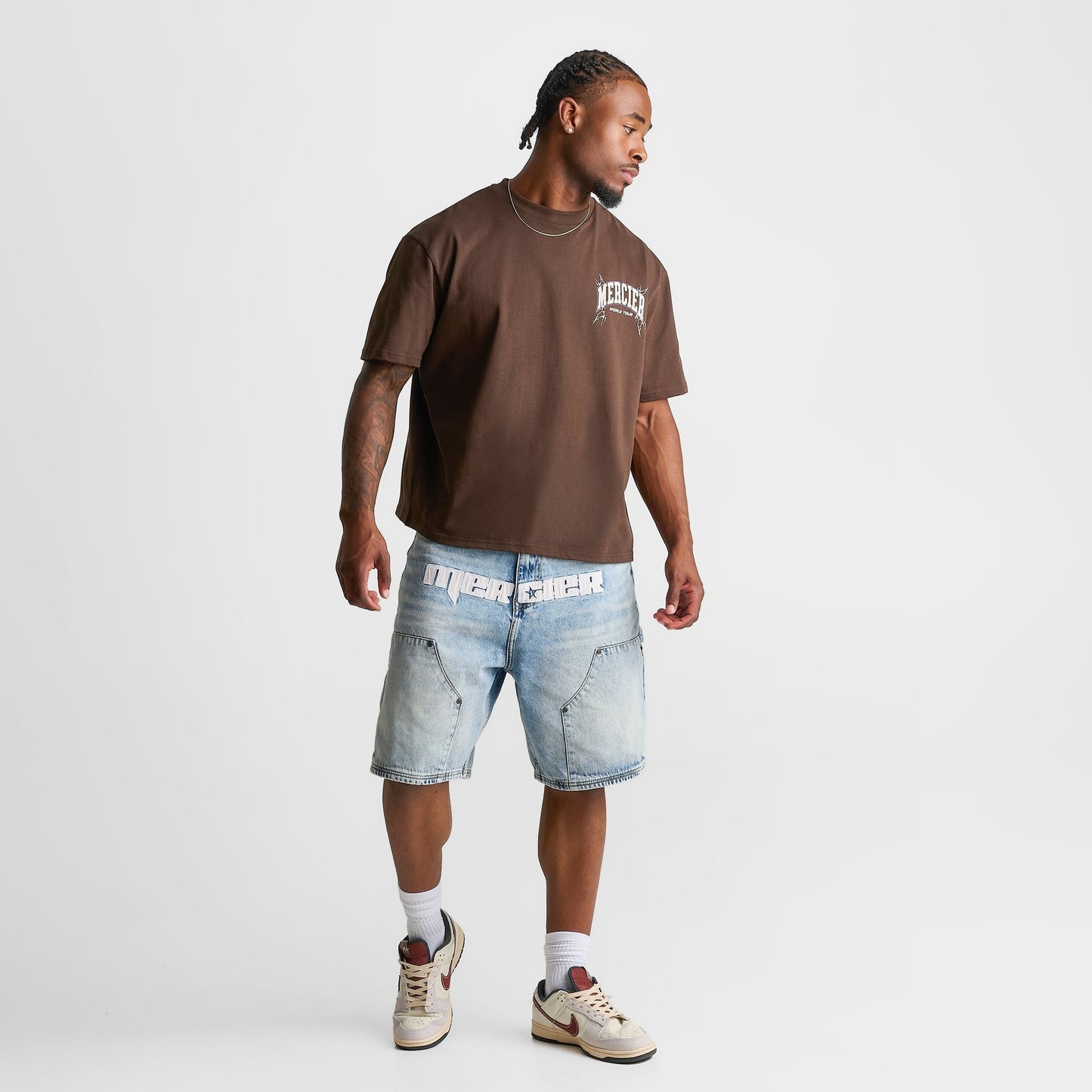 Men's Mercier Carpenter Denim Jean Shorts - Blue Wash
