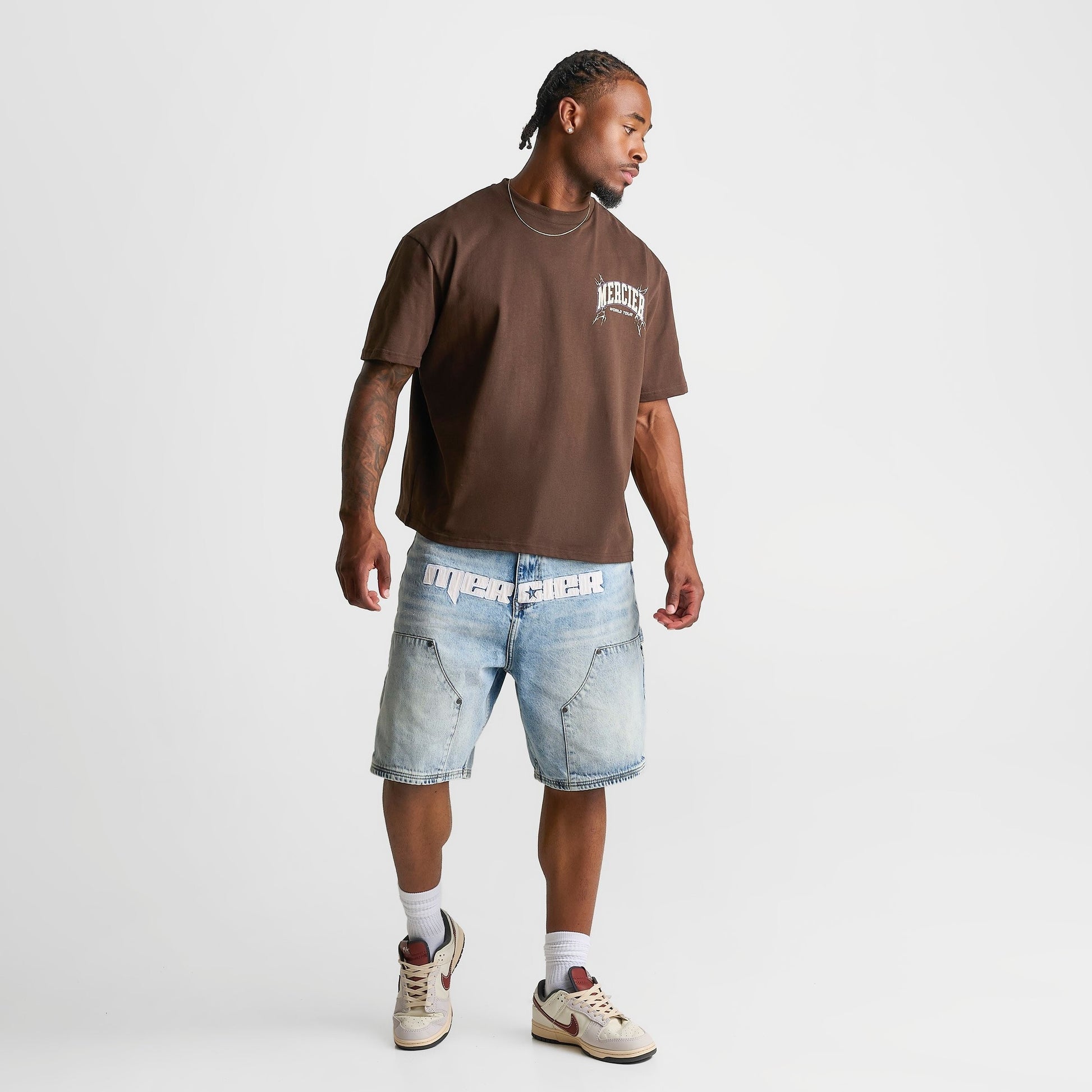 Men's Mercier Carpenter Denim Jean Shorts - Blue Wash