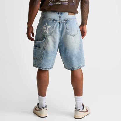 Men's Mercier Carpenter Denim Jean Shorts - Blue Wash