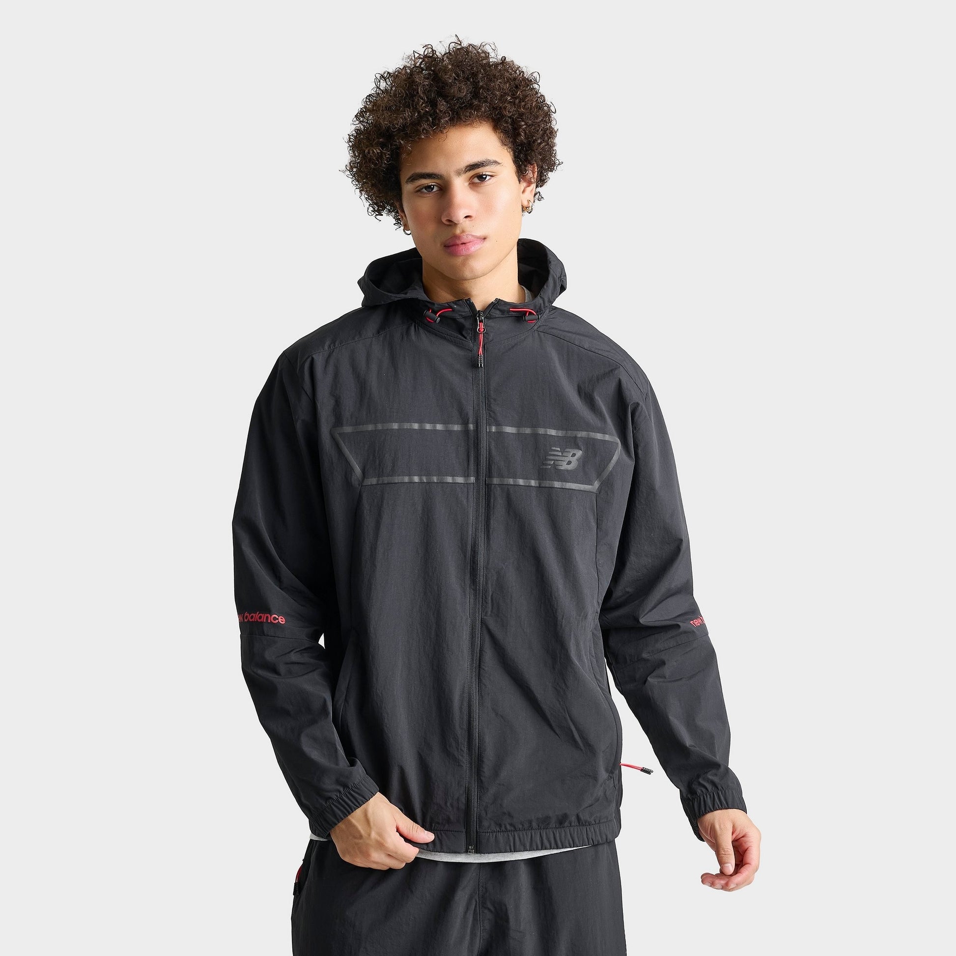 Men's New Balance Vision Pack Jacket - Black/Red