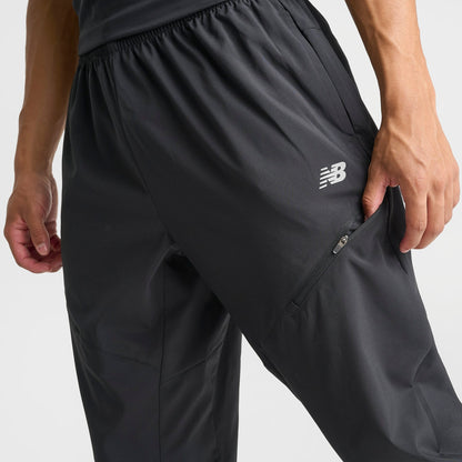 Men's New Balance Woven Zip Pocket Jogger Pants - Black