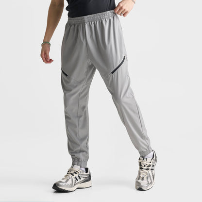 Men's New Balance Woven Zip Pocket Jogger Pants - Grey Matter