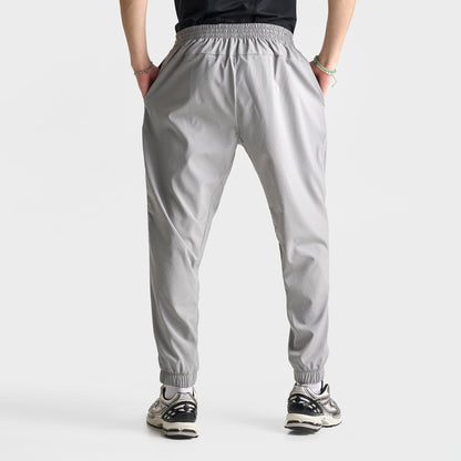 Men's New Balance Woven Zip Pocket Jogger Pants - Grey Matter