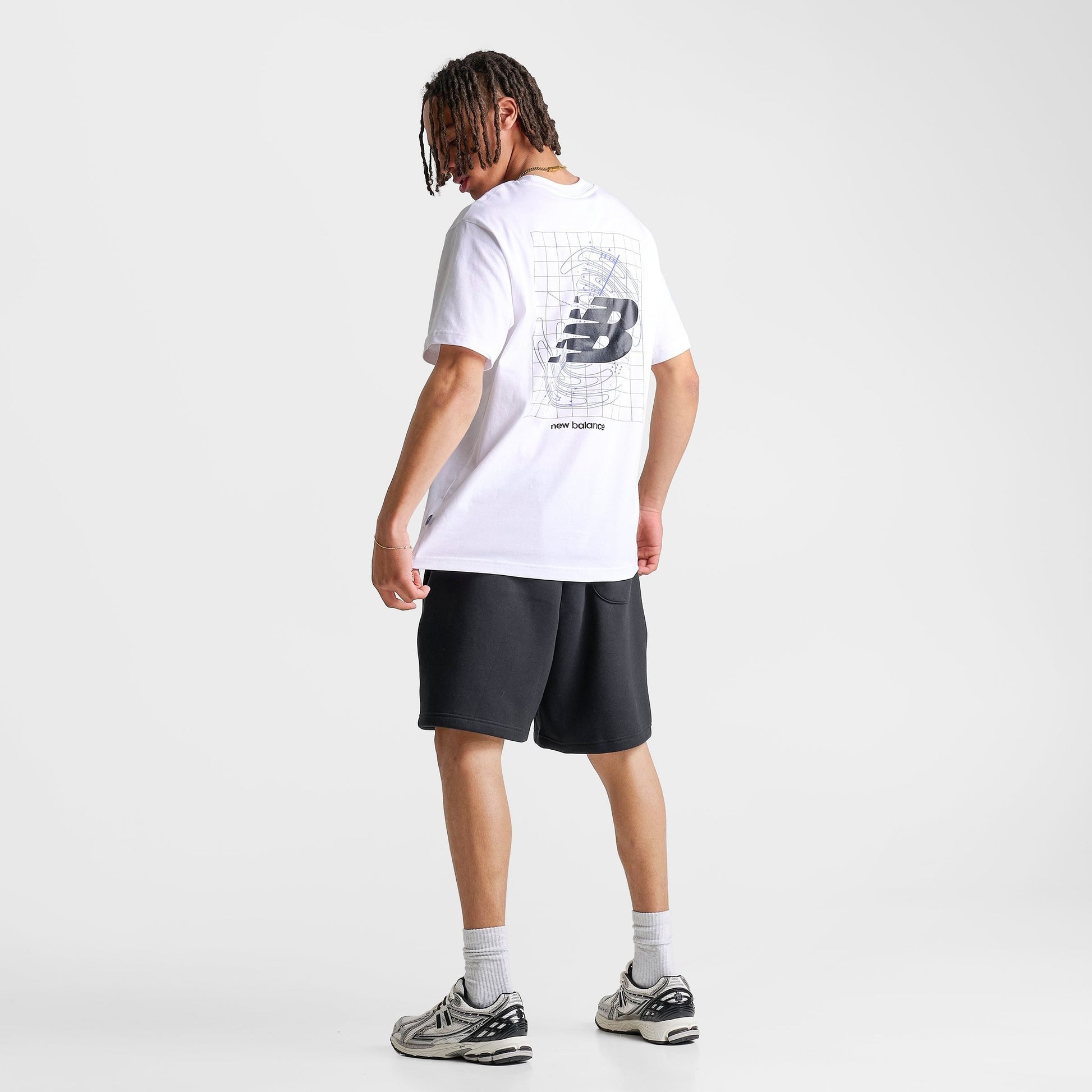 Men's New Balance Vision Graphic T-Shirt - White/Blue