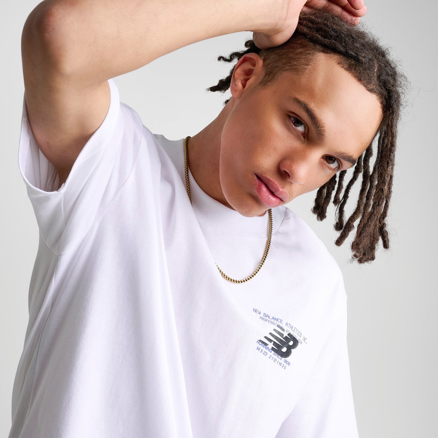 Men's New Balance Vision Graphic T-Shirt - White/Blue
