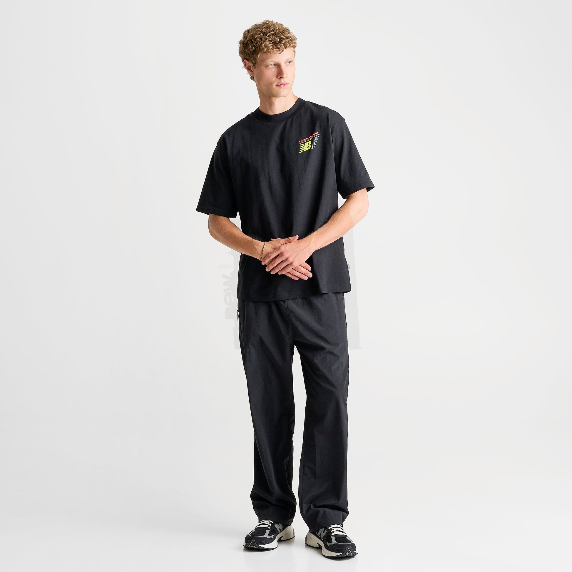 Men's New Balance Classic Tri-Logo Heat Map T-Shirt - Black