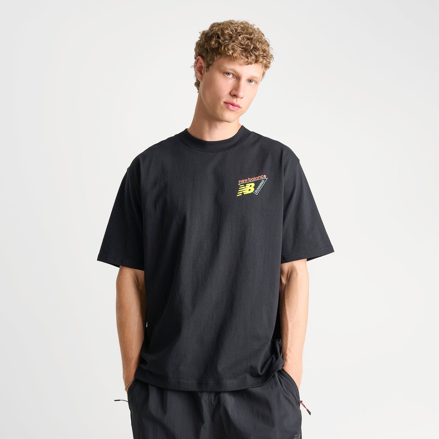 Men's New Balance Classic Tri-Logo Heat Map T-Shirt - Black