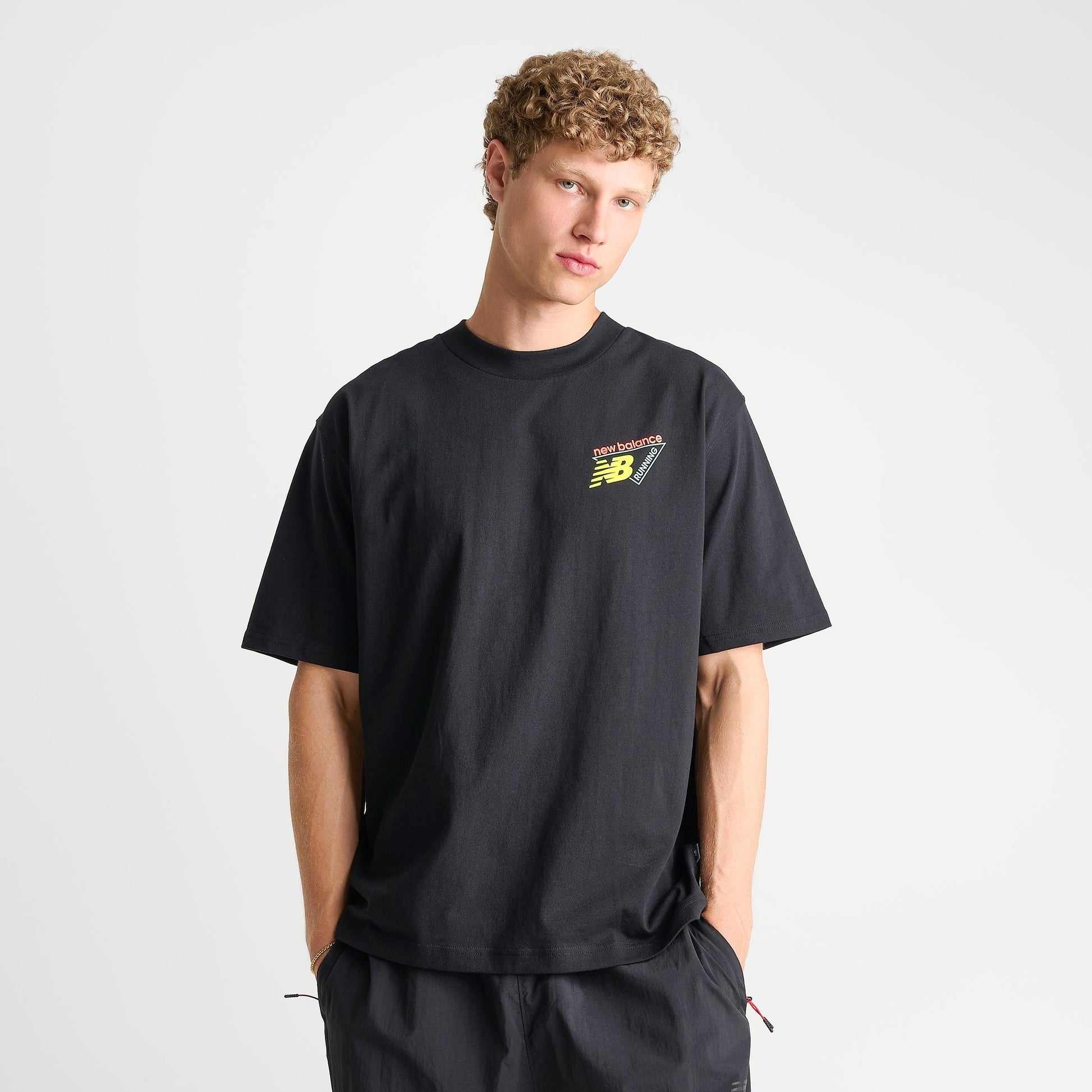 Men's New Balance Classic Tri-Logo Heat Map T-Shirt - Black