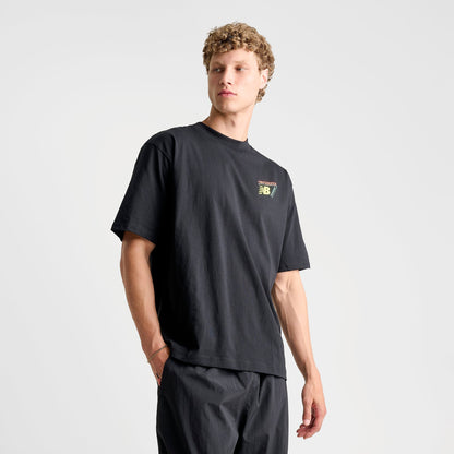 Men's New Balance Classic Tri-Logo Heat Map T-Shirt - Black
