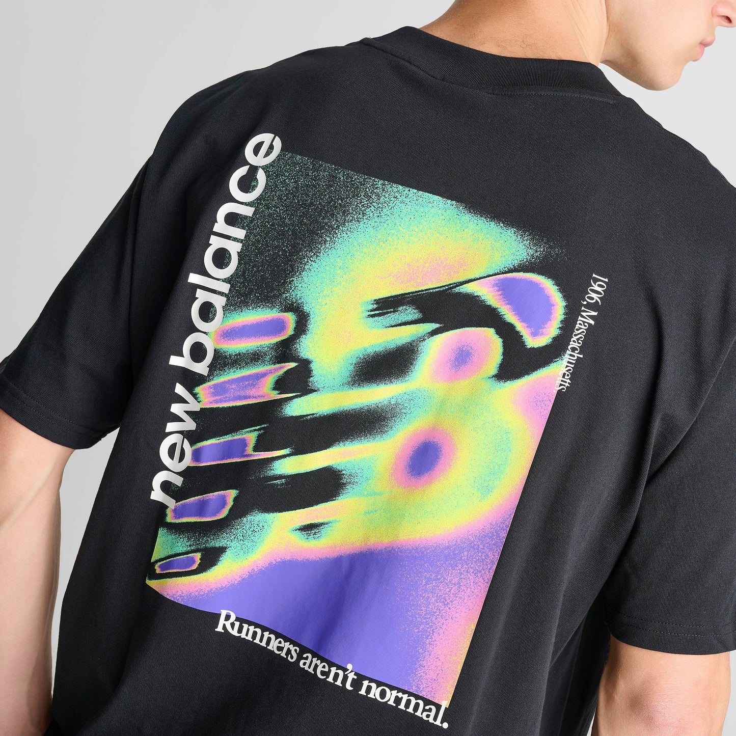 Men's New Balance Classic Tri-Logo Heat Map T-Shirt - Black