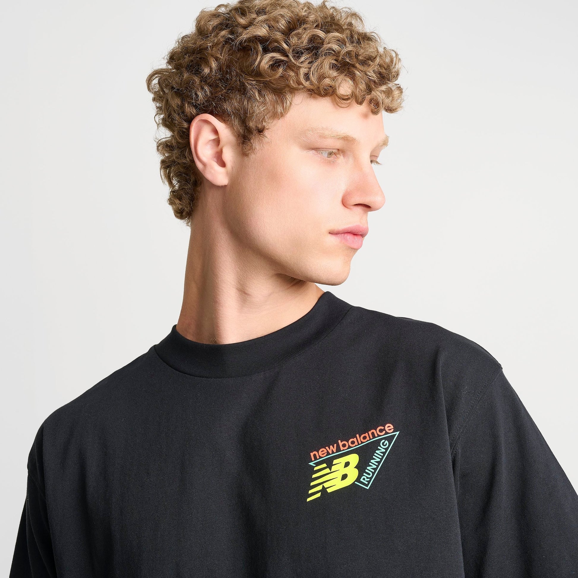 Men's New Balance Classic Tri-Logo Heat Map T-Shirt - Black