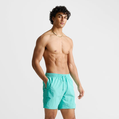 Men's Nike Swim Breaker 7-Inch Lined Volley Shorts - Bleached Turquoise