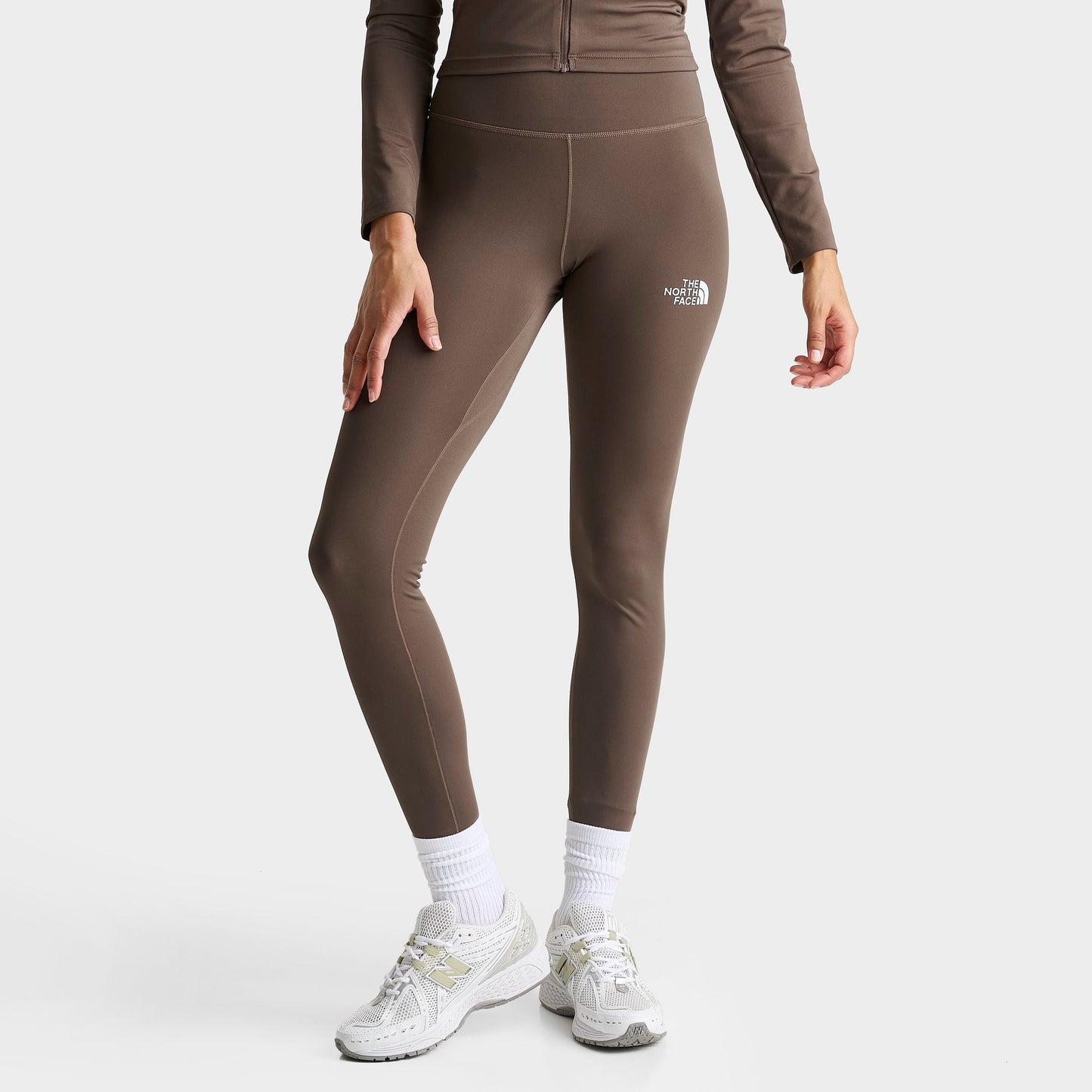 Women's The North Face Simple Performance Leggings - Smokey Brown