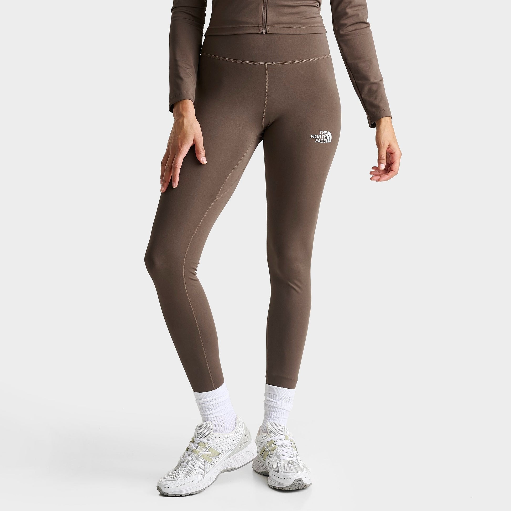 Women's The North Face Simple Performance Leggings - Smokey Brown