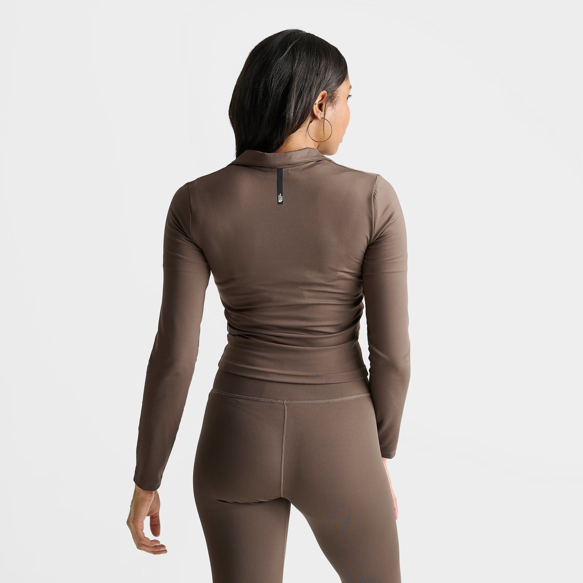Women's The North Face Performance Full-Zip Top - Smokey Brown