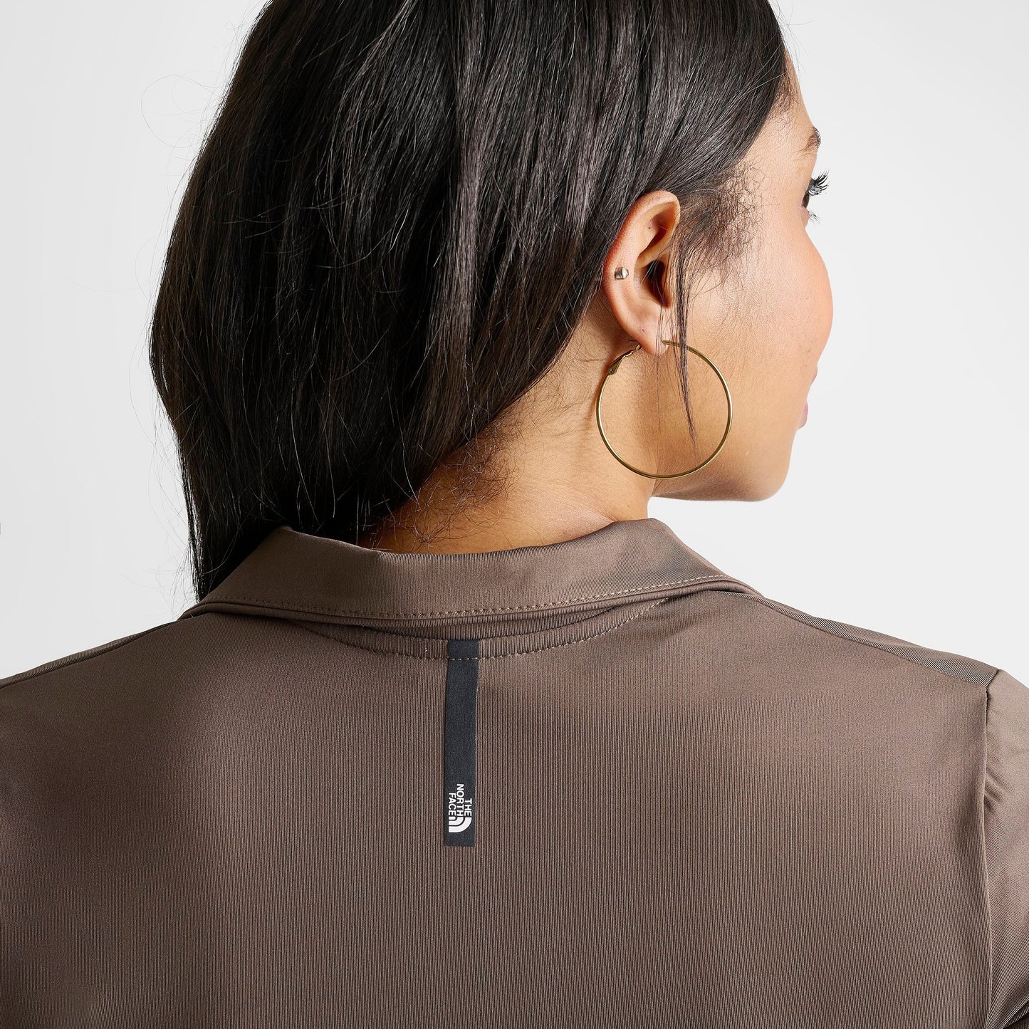 Women's The North Face Performance Full-Zip Top - Smokey Brown