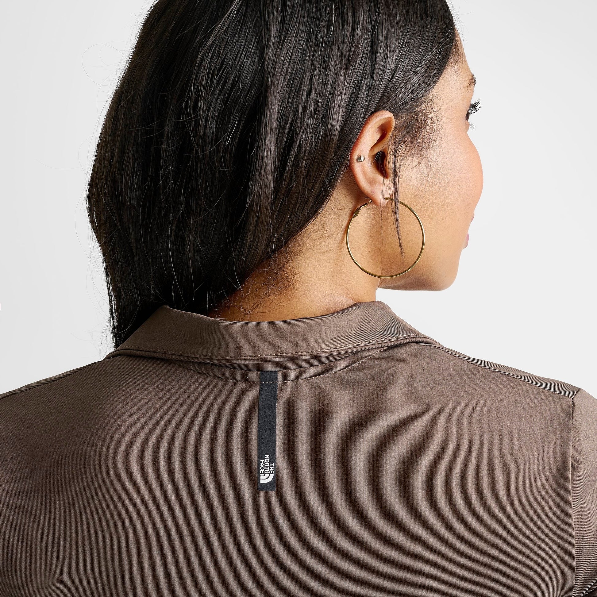 Women's The North Face Performance Full-Zip Top - Smokey Brown