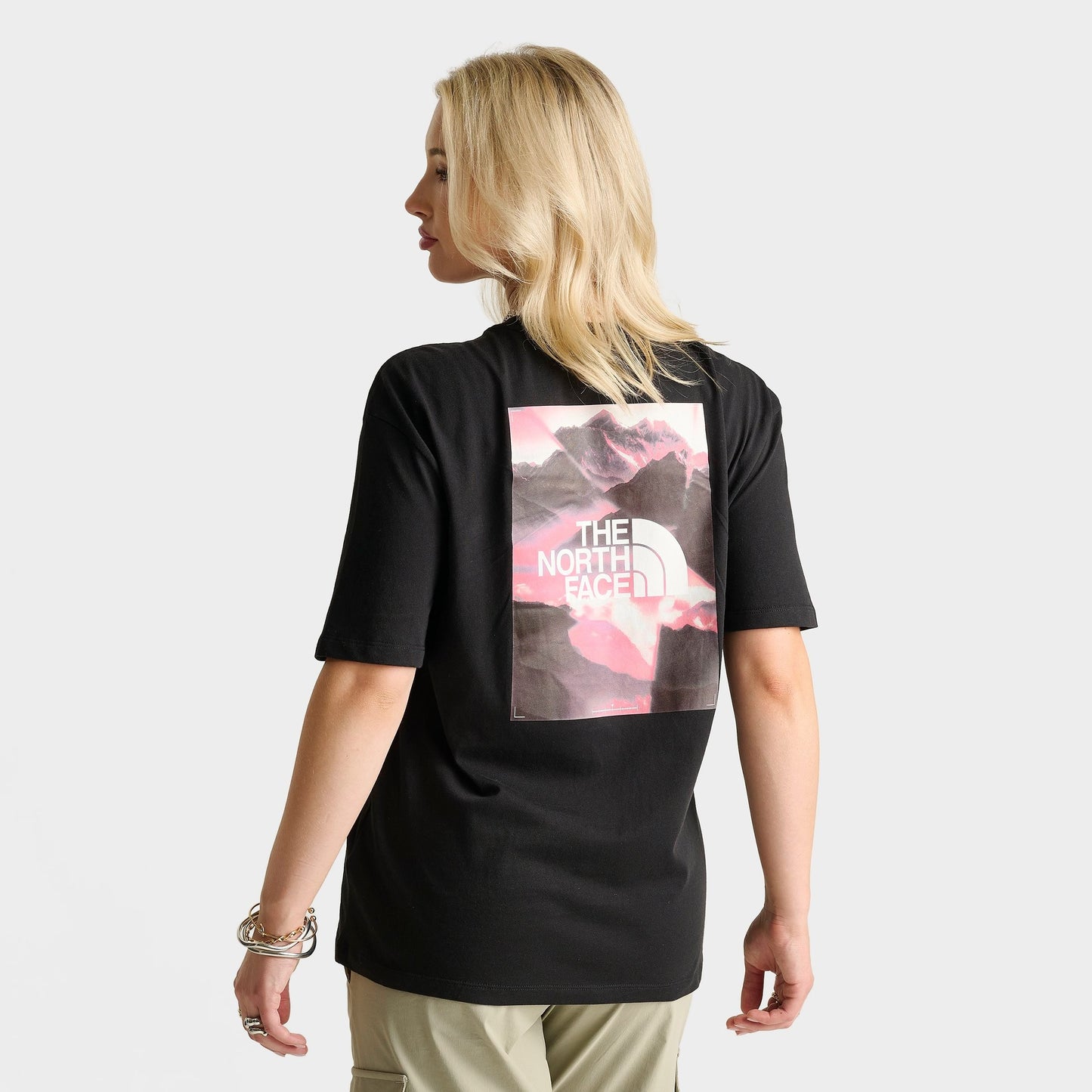 Women's The North Face Mountain Oversized Graphic T-Shirt - Black