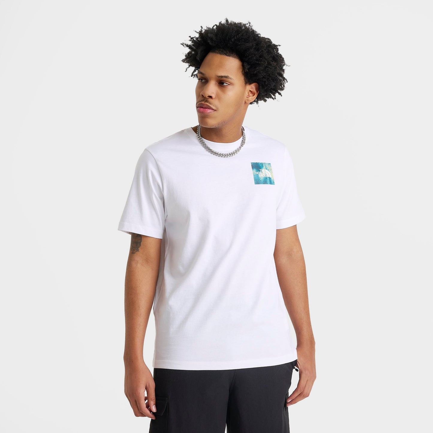 Men's The North Face Half Dome Box Rain T-Shirt - TNF White