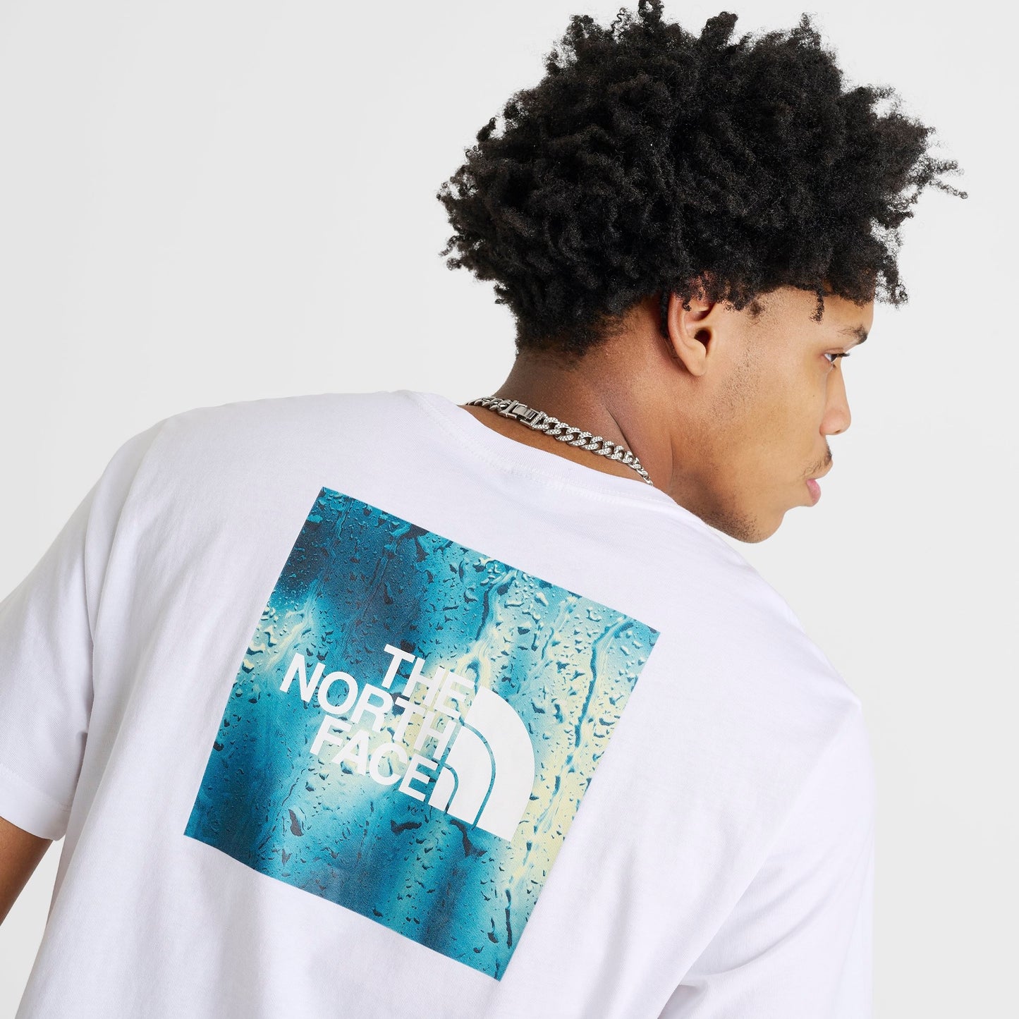 Men's The North Face Half Dome Box Rain T-Shirt - TNF White