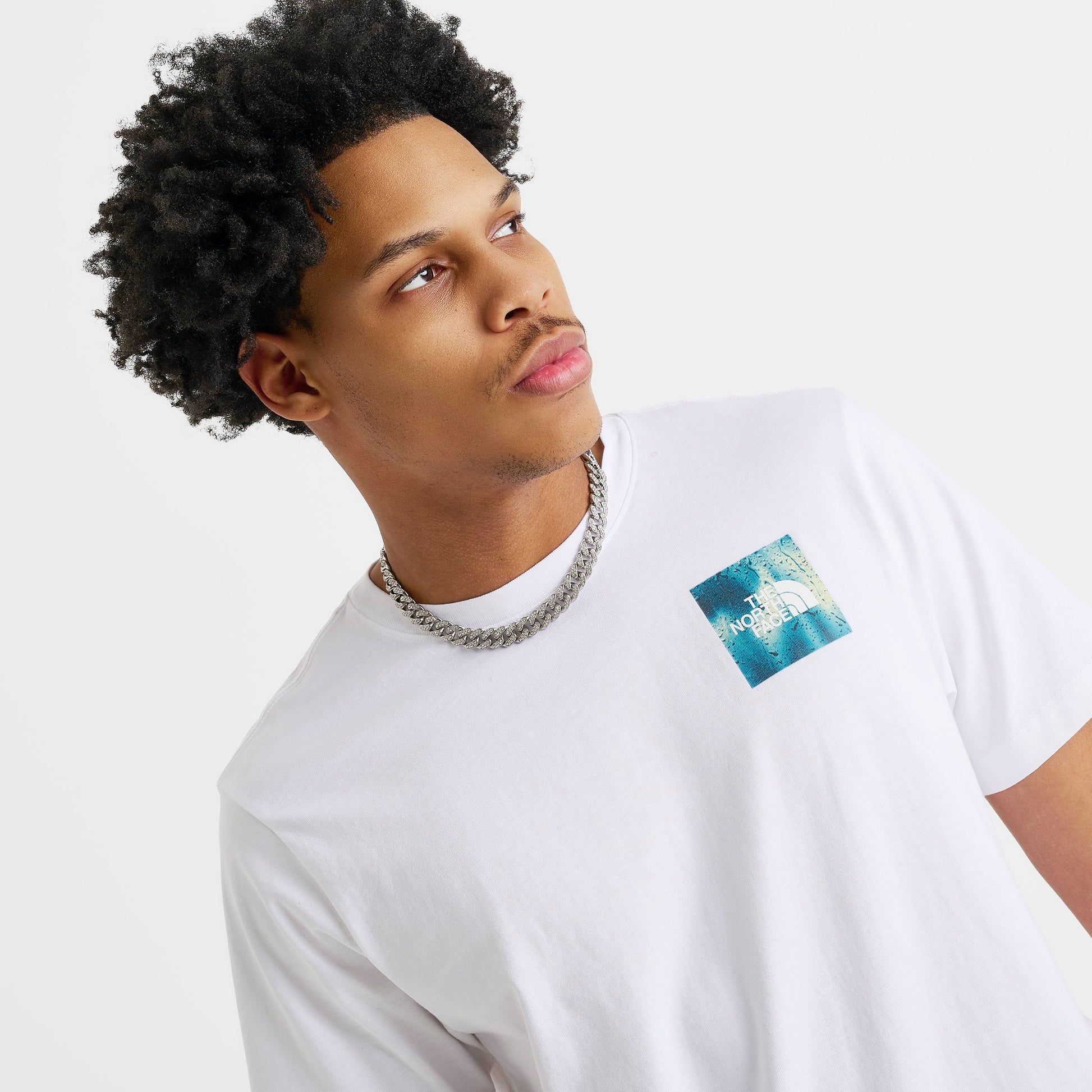 Men's The North Face Half Dome Box Rain T-Shirt - TNF White