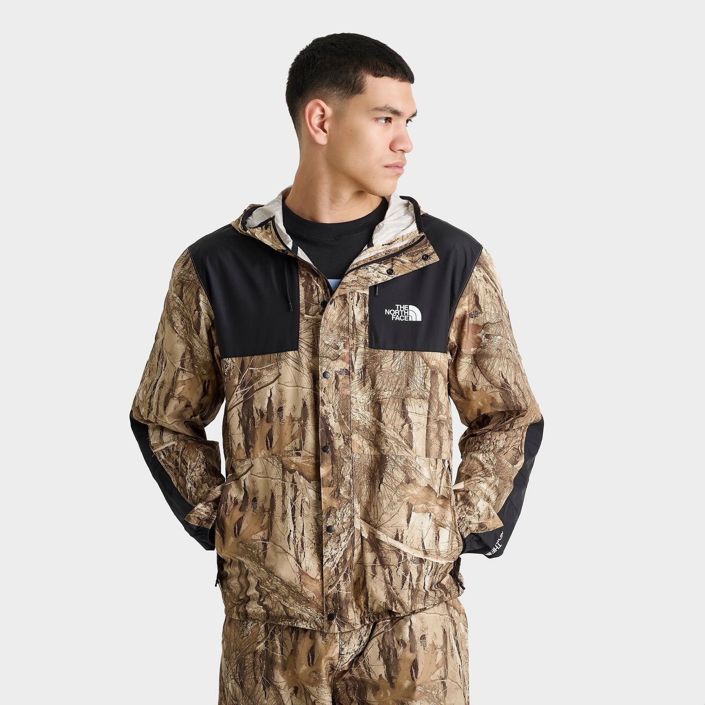 Men's The North Face Forest 1985 Seasonal Mountain Jacket - Kelptan Forest Floor Print