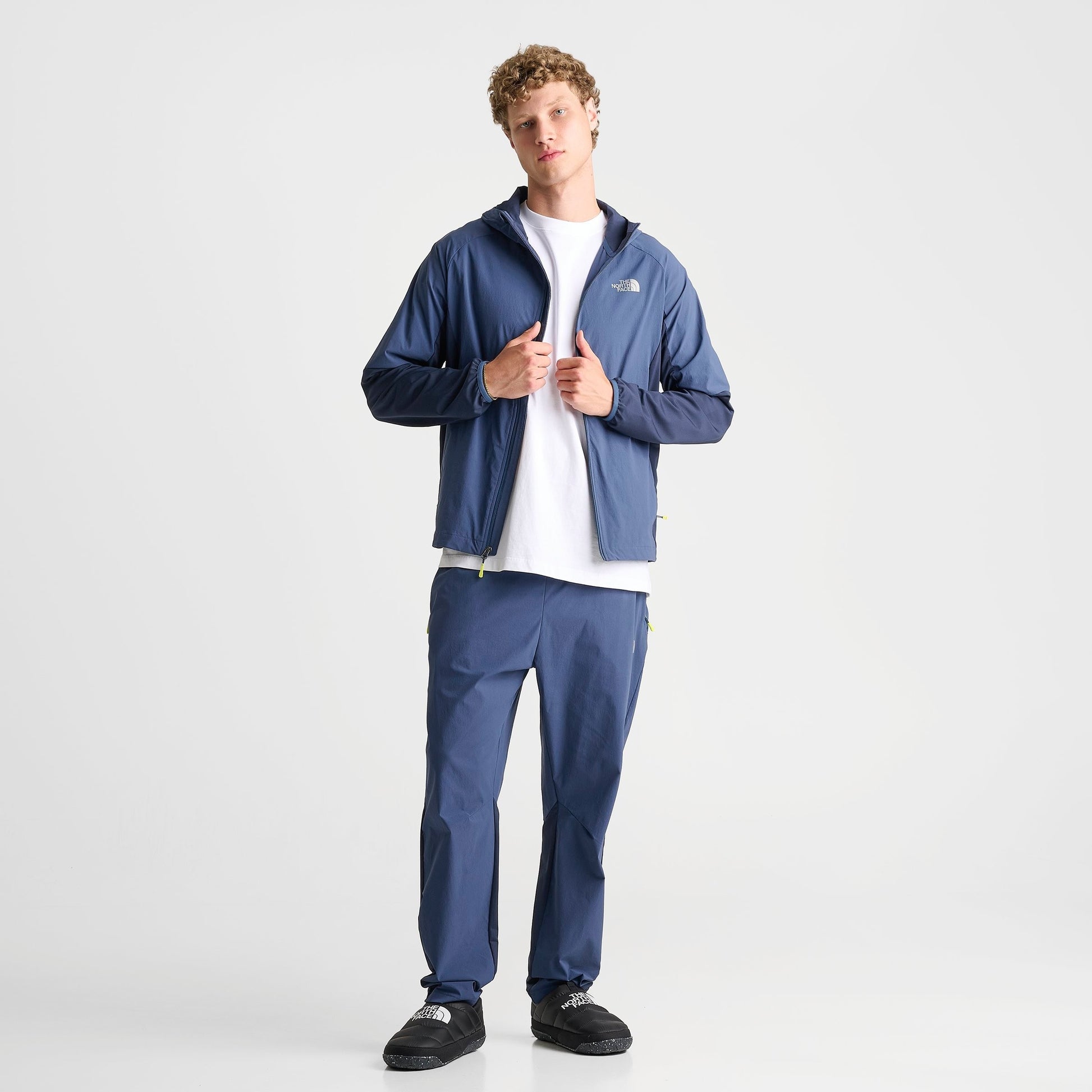 Men's The North Face Performance Woven Hooded Jacket - Shady Blue