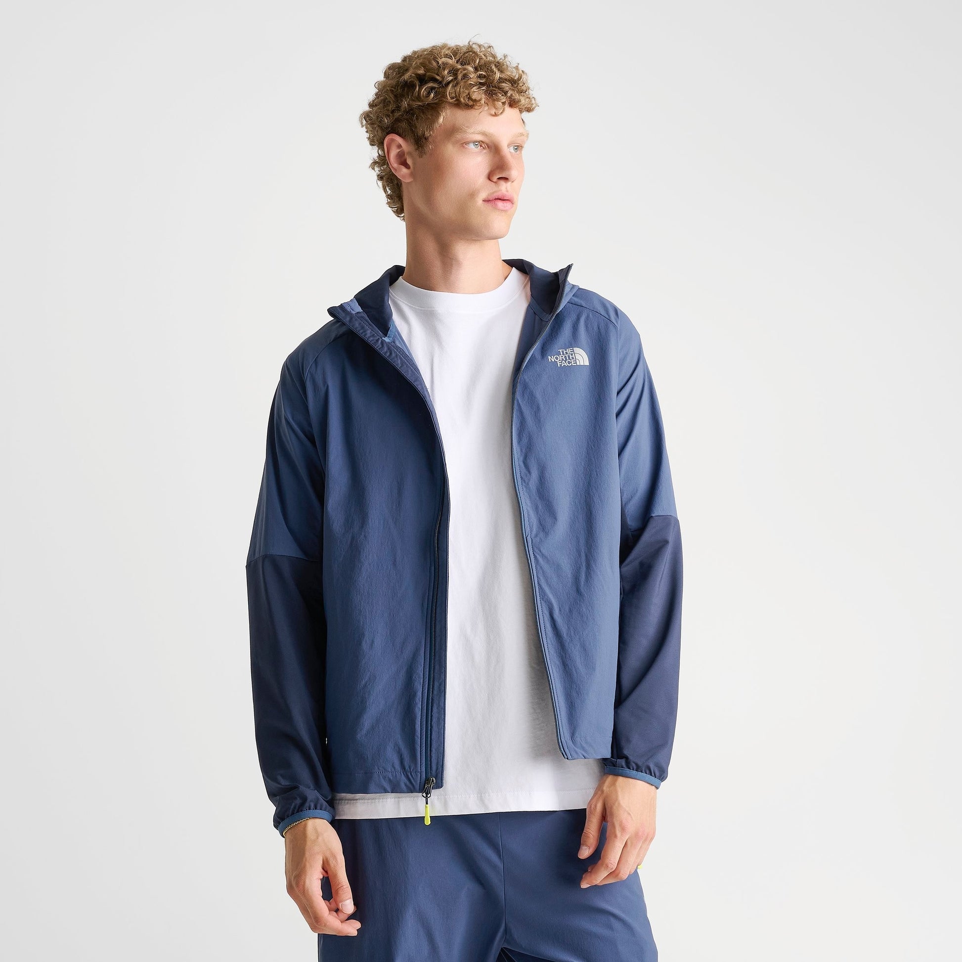 Men's The North Face Performance Woven Hooded Jacket - Shady Blue