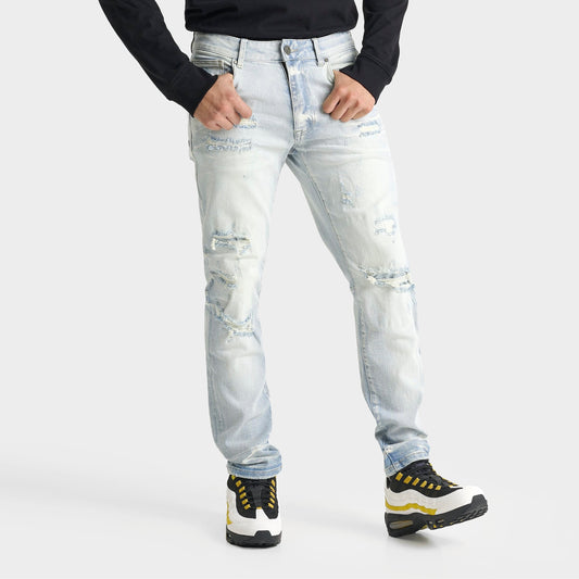 Men's Smoke Rise Distressed Slim Denim Jeans - Lotus Blue