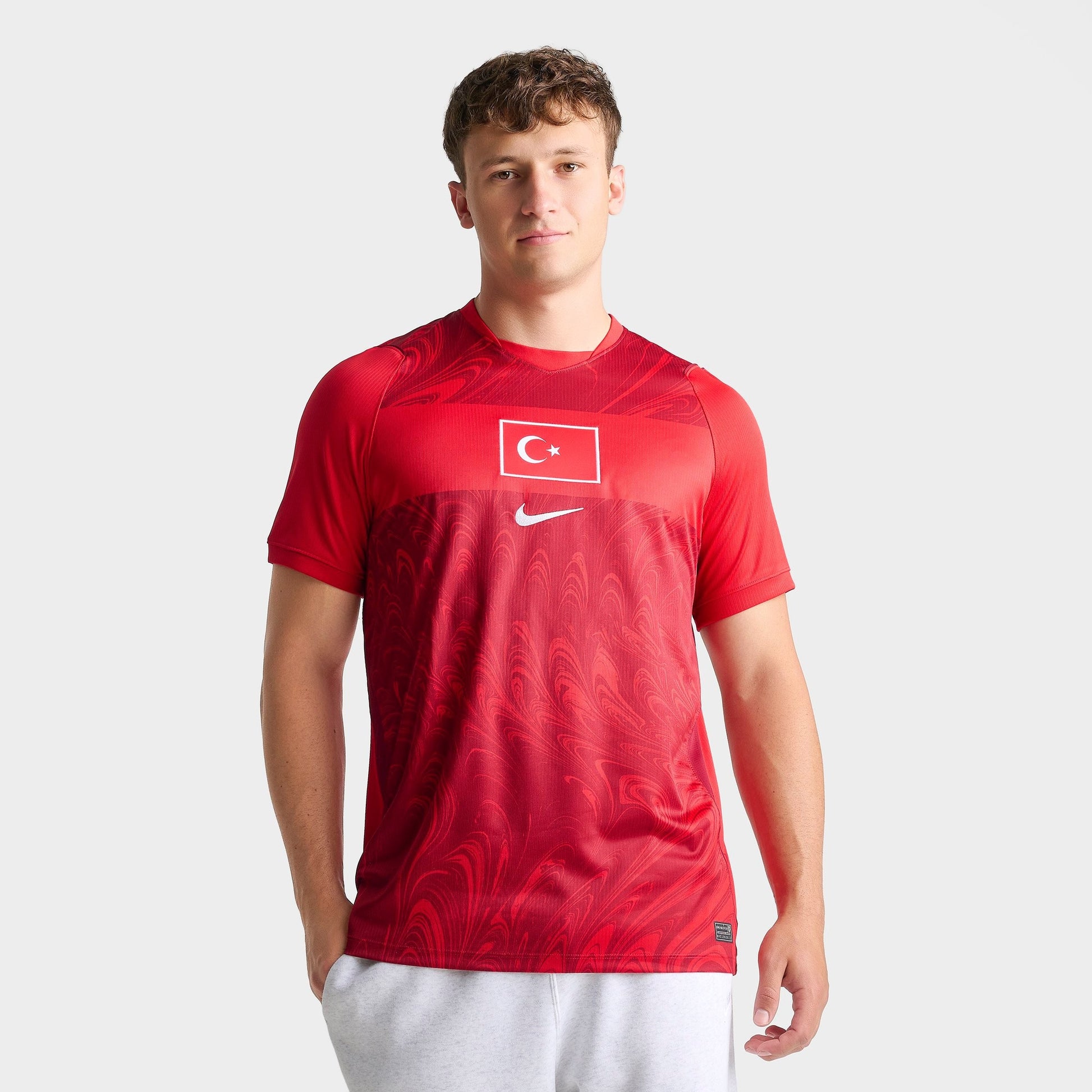Men's Nike Turkey 2026 Stadium Home Dri-FIT Replica Soccer Jersey - Sport Red