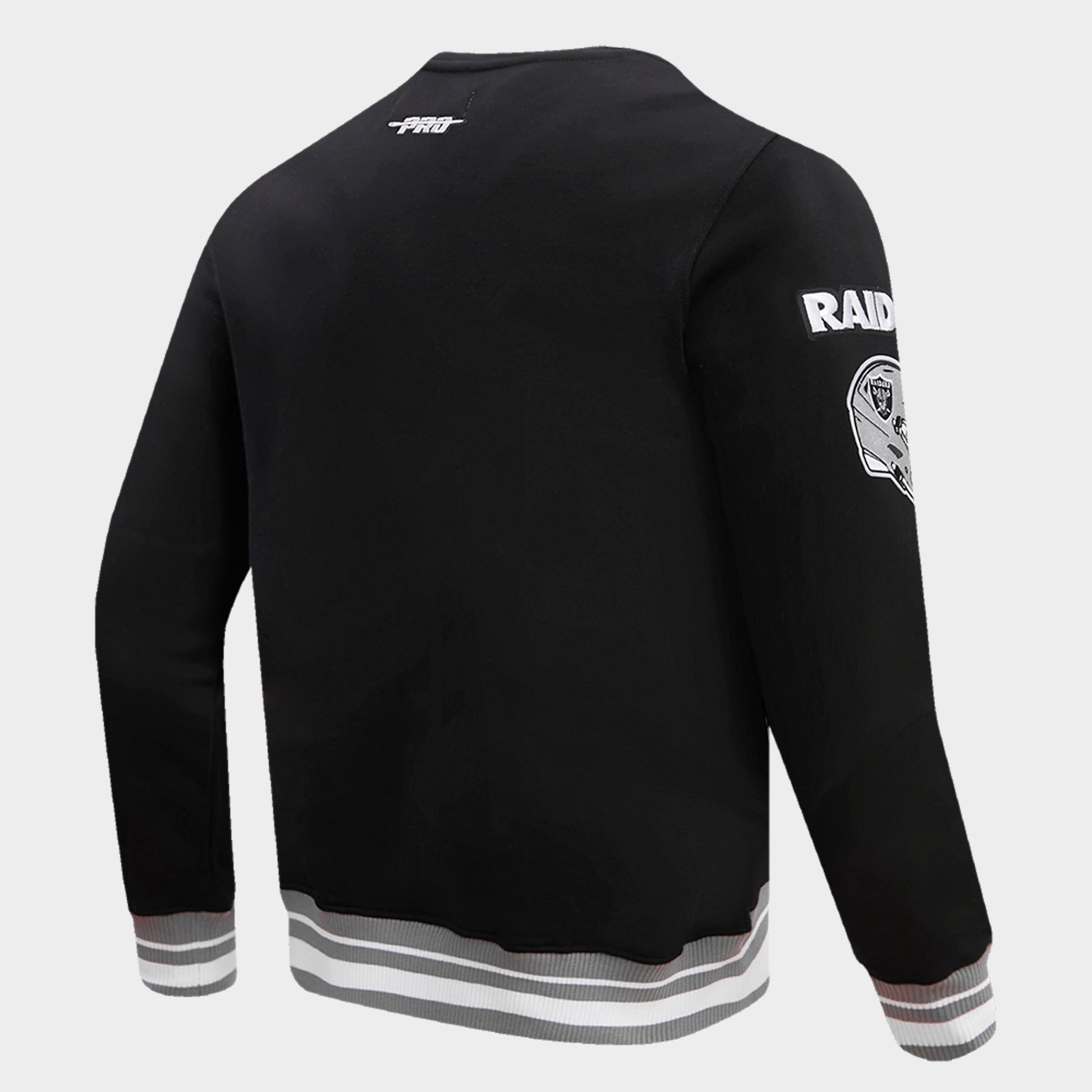Men's Pro Standard Las Vegas Raiders NFL Mashup Crewneck Sweatshirt - Black/Grey
