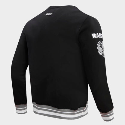 Men's Pro Standard Las Vegas Raiders NFL Mashup Crewneck Sweatshirt - Black/Grey