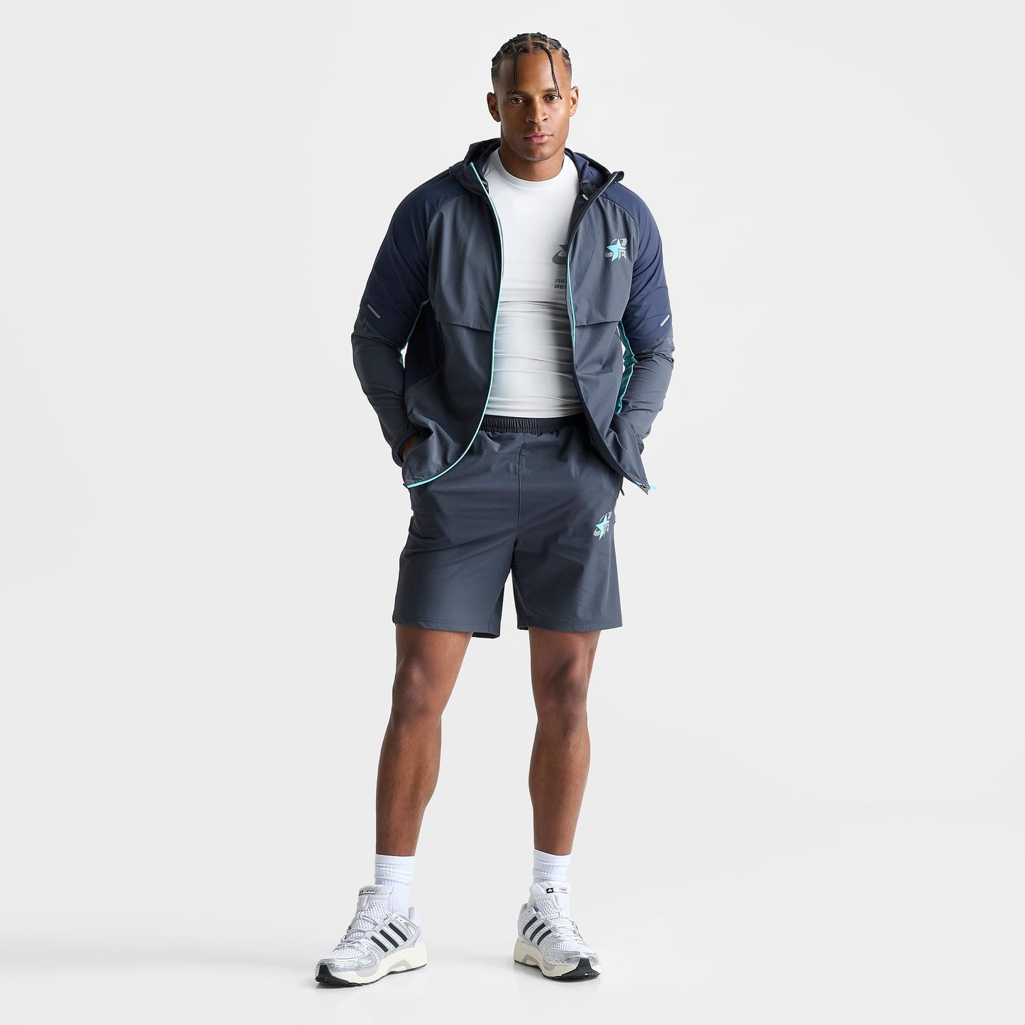 Men's Reprimo Vortex Shorts - Blue Steel/Cyan